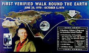 First Verified Walk Round the Earth Poster